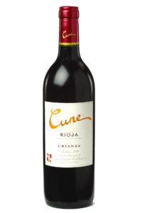 Botella de vino Crianza Cune